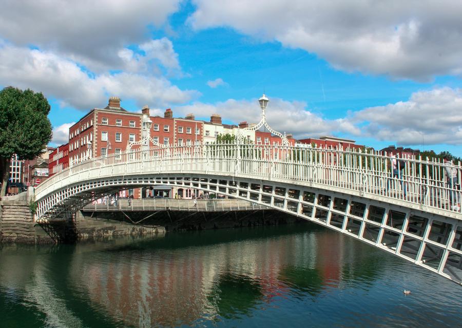 The Ha’penny Bridge in Dublin