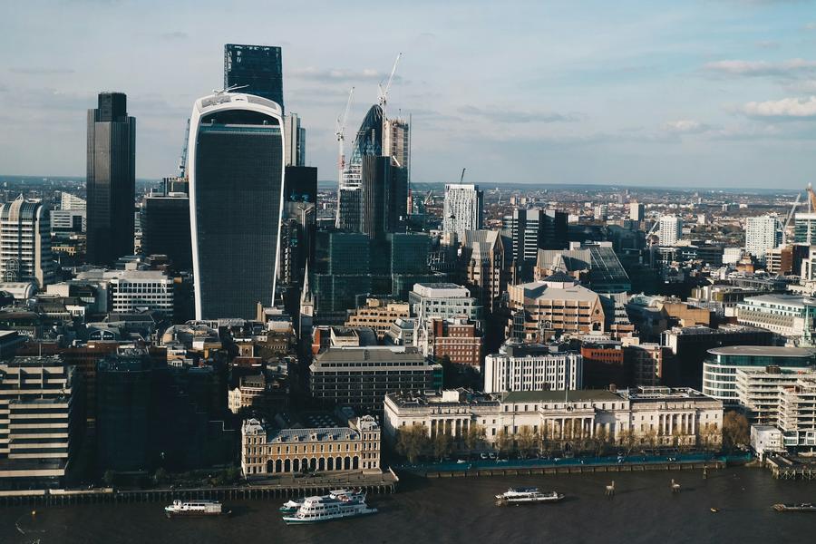 The City of London on a bright day